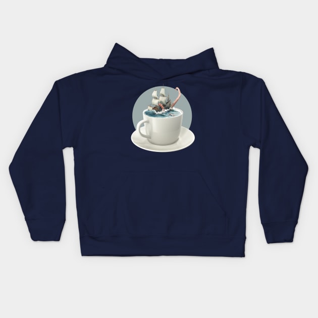 adventure cup Kids Hoodie by jbaki